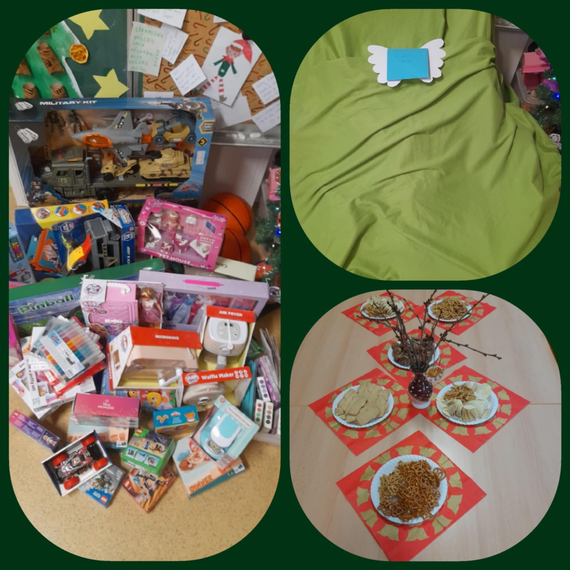 vše připraveno a nadělování může začít